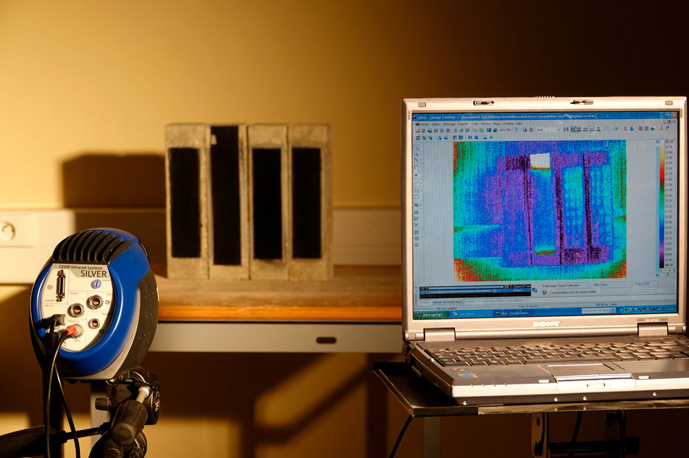 Caméras thermiques<br />
dédiées à l’analyse thermique de parois en contrôle non destructif<br />
